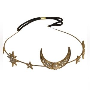 Beautiful gold and gem studded headpiece 🟨